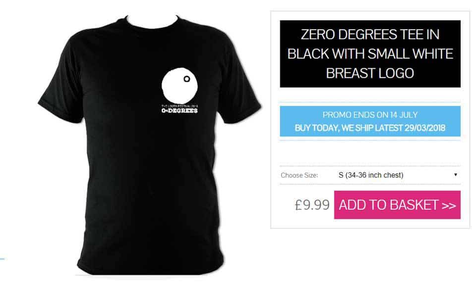 Zero Degrees t shirt black